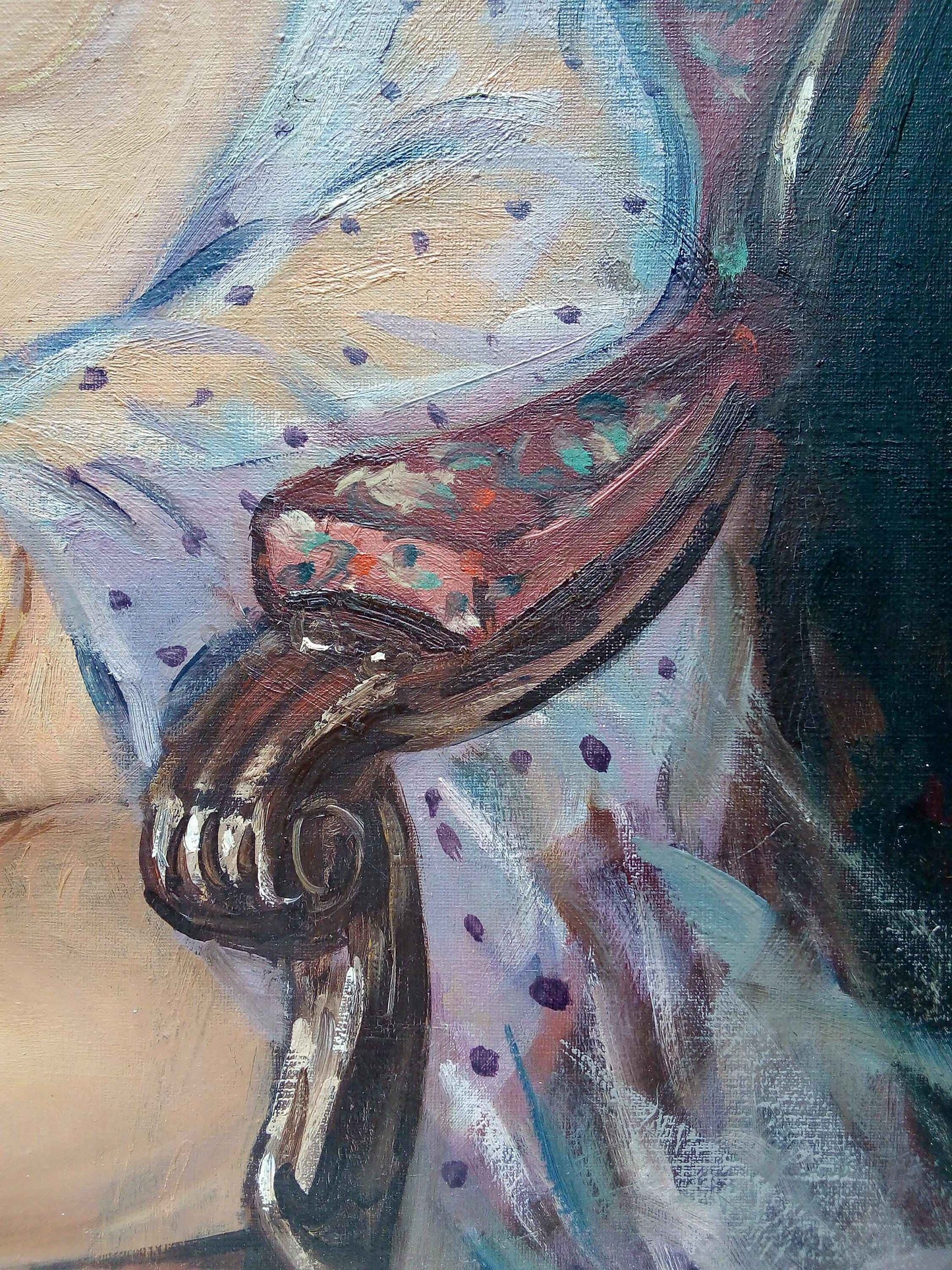 Peinture à l'huile Jean-Gabriel Domergue sur toile signée, années 1960