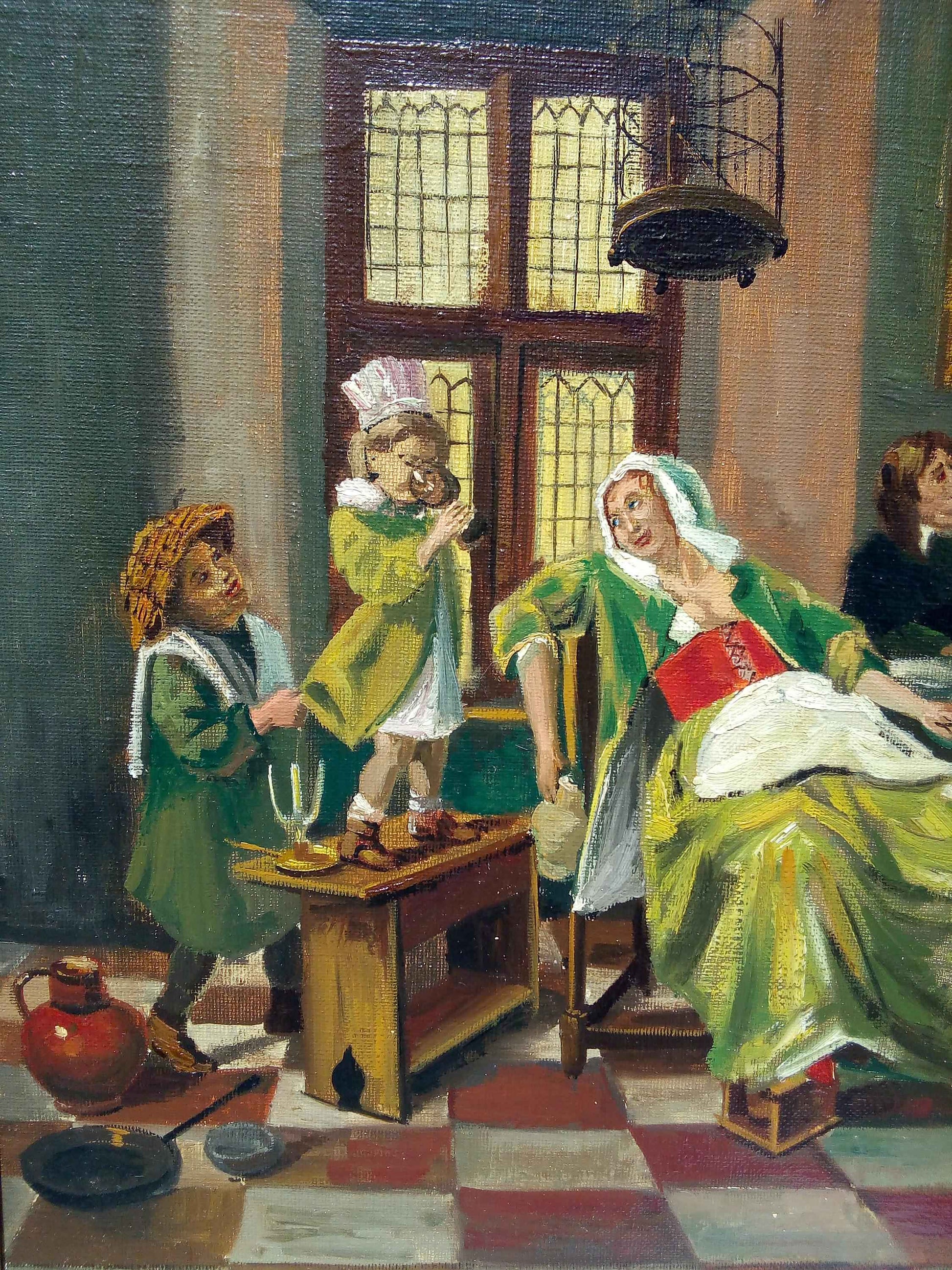 Peinture Hans CRUYCKEN huile sur toile - Œuvre authentique de l'école flamande