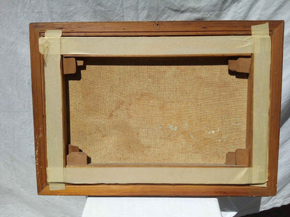 Peinture à l'huile régate marine J.HOBOOET - Œuvre hollandaise encadrée du milieu 20ème siècle