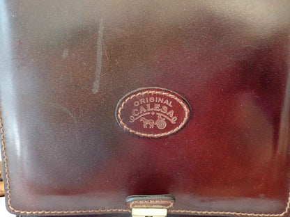 Sacoche cuir homme vintage Calesa, sac à bandoulière en cuir authentique