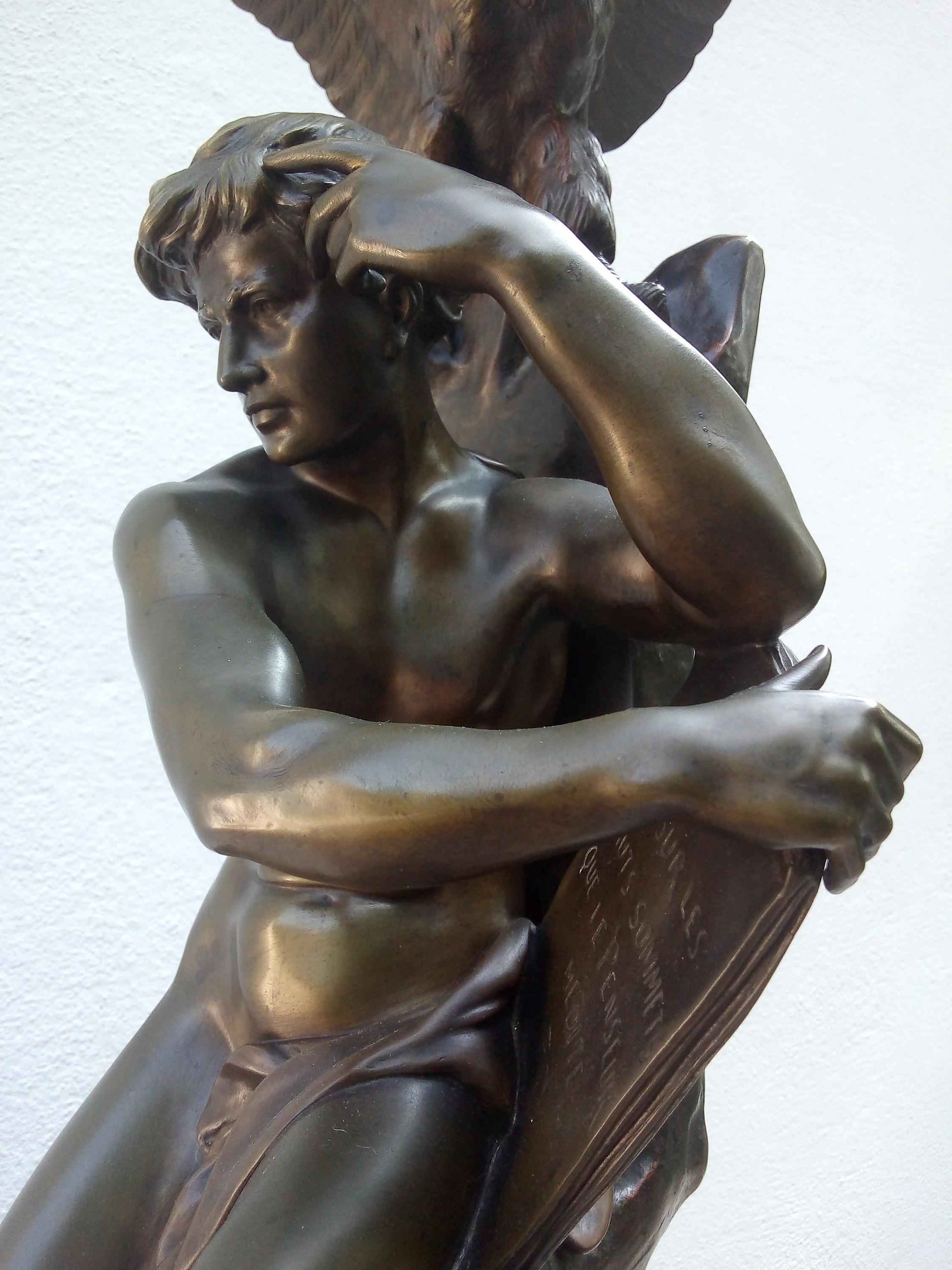 Sculpture bronze Emile PICAULT - Le Penseur, une œuvre d'art du 19e siècle à admirer