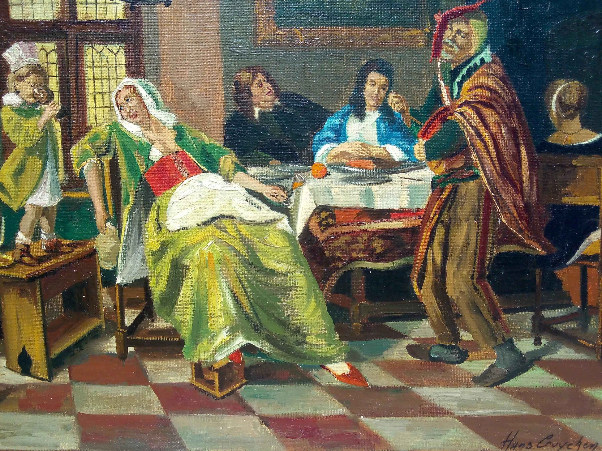 Peinture Hans CRUYCKEN huile sur toile - Œuvre authentique de l'école flamande