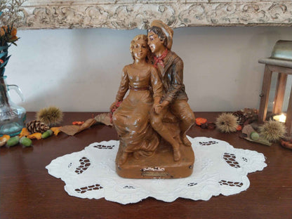 Statue plâtre années 1930, authentique fabrication française, numérotée