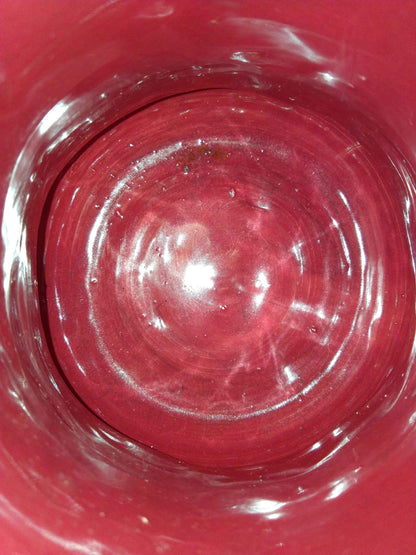 Pichet barbotine 19ème siècle avec décor de pomme de sapin - Carafe ancienne en céramique artisanale