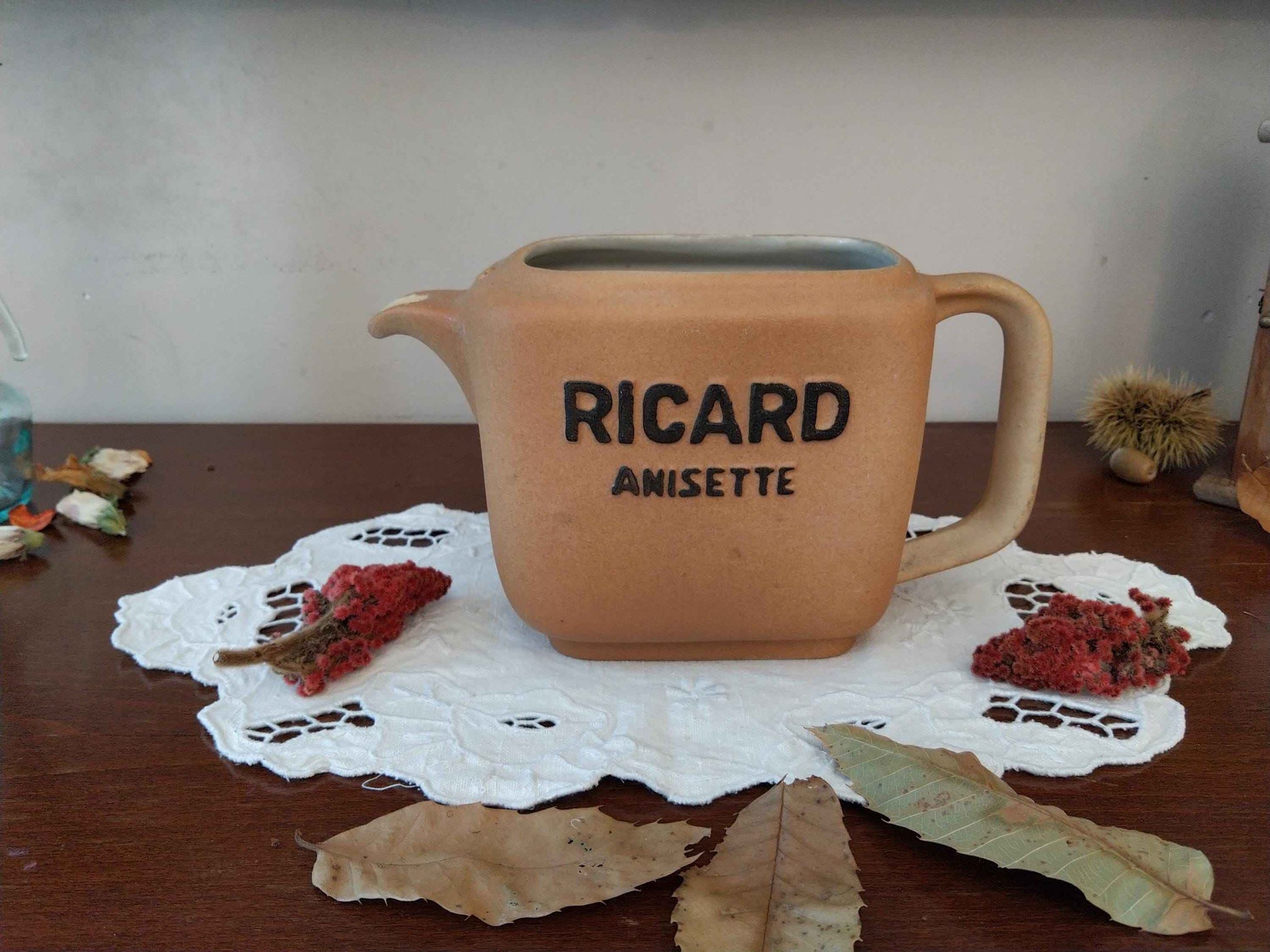 Pichet publicitaire pastis RICARD années 70 - Vintage rétro pour collectionneurs