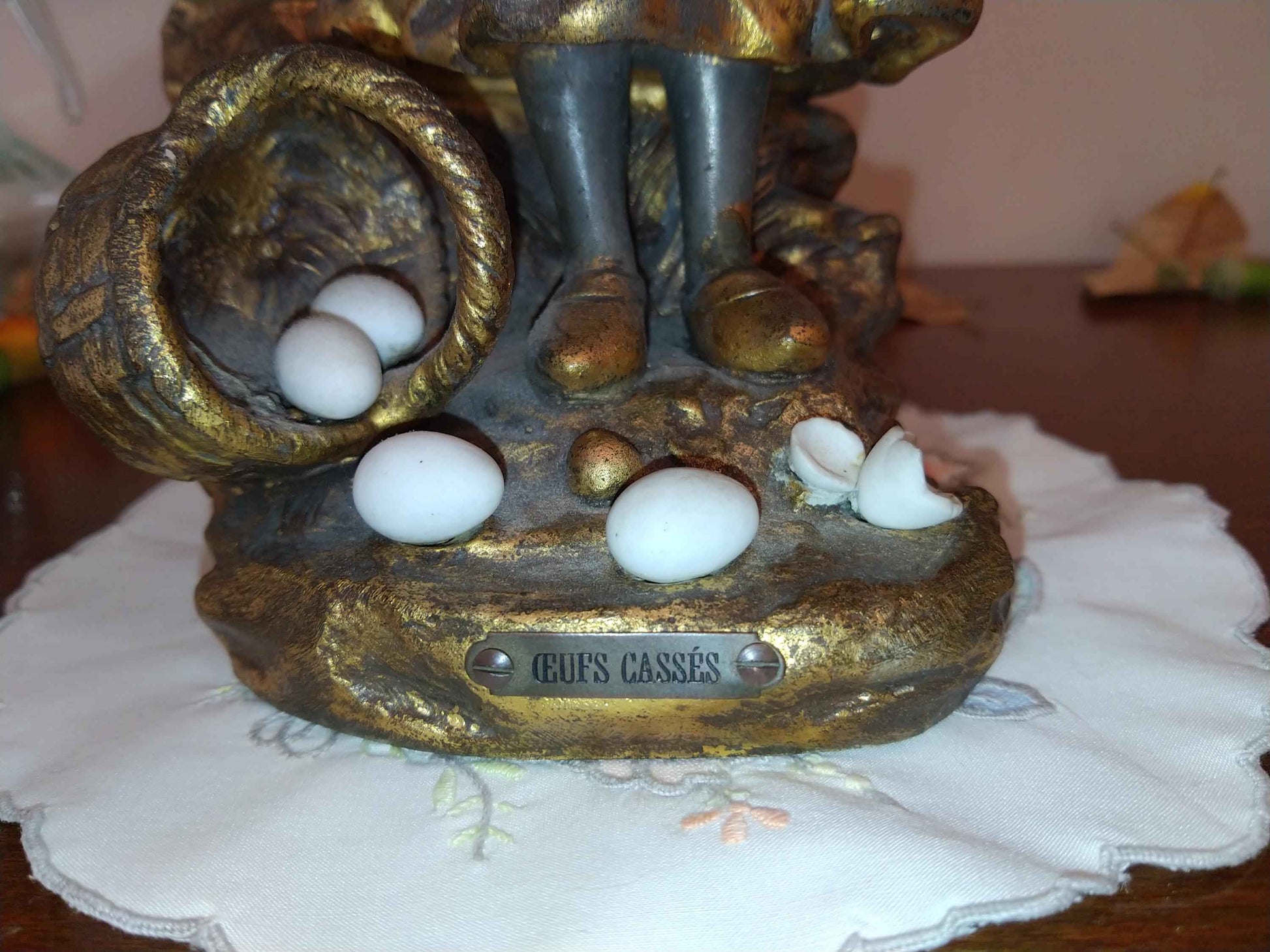 Paire de statues Art Nouveau MEDNOT - Édition limitée pour collectionneurs avec cachet du fabricant - Statue Art Nouveau MEDNOT