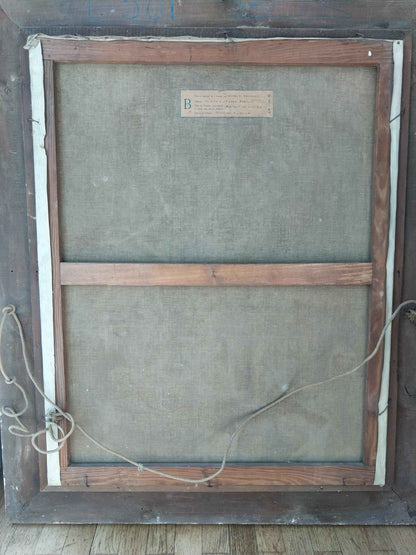 Peinture à l'huile Raymond LHEUREUX sur toile, "Françoise", œuvre de 1940