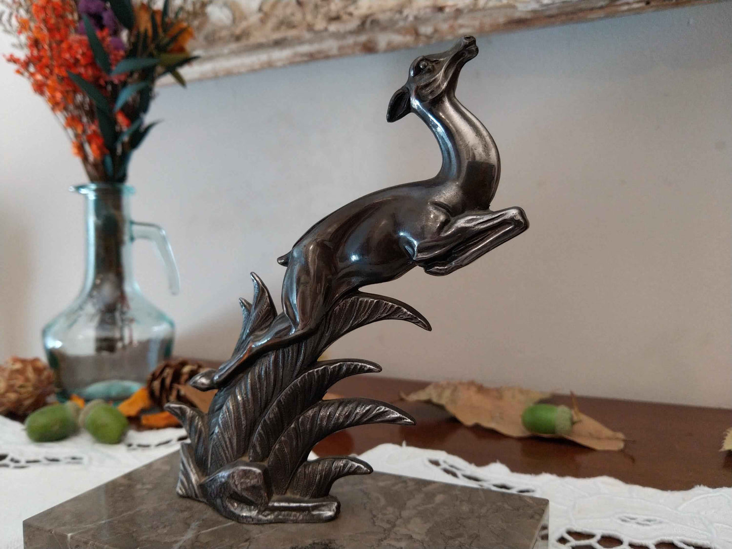 Paire de serre livres art déco 1930, signés TEDD