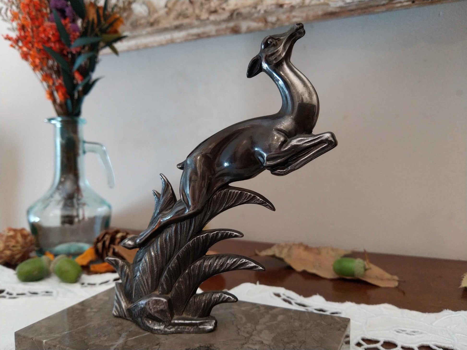 Paire de serre livres art déco 1930, signés TEDD