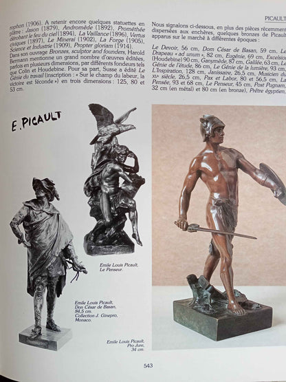 Sculpture bronze Emile PICAULT - Le Penseur, une œuvre d'art du 19e siècle à admirer