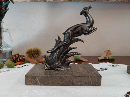 Paire de serre livres art déco 1930, signés TEDD