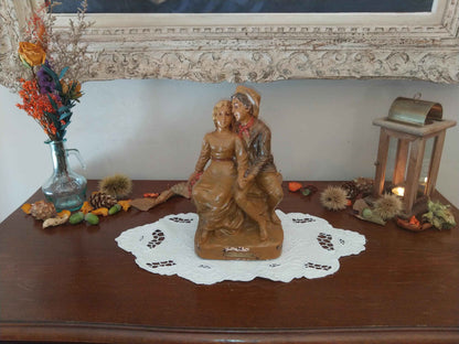 Statue plâtre années 1930, authentique fabrication française, numérotée