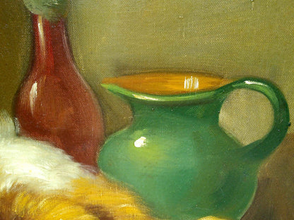 Peinture à l'huile 19ème siècle lapin avec toile signée PIRRELLI et cadre doré élégant