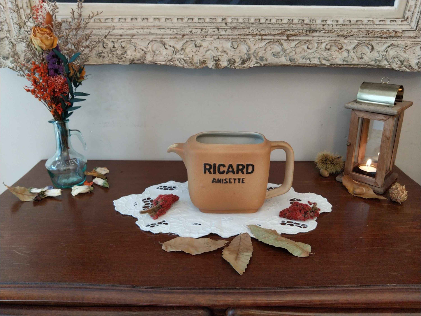 Pichet publicitaire pastis RICARD années 70 - Vintage rétro pour collectionneurs