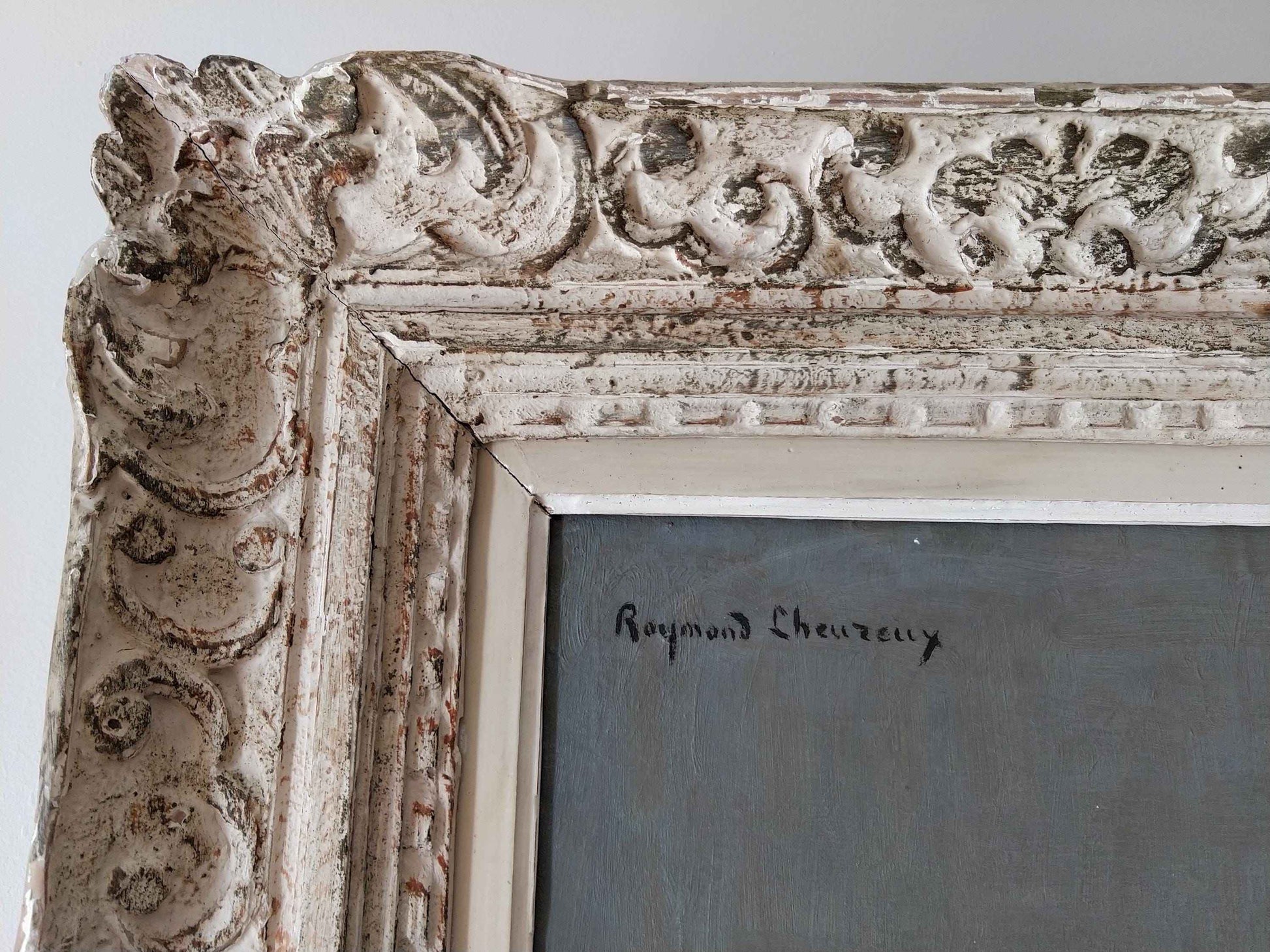 Peinture à l'huile Raymond LHEUREUX sur toile, "Françoise", œuvre de 1940