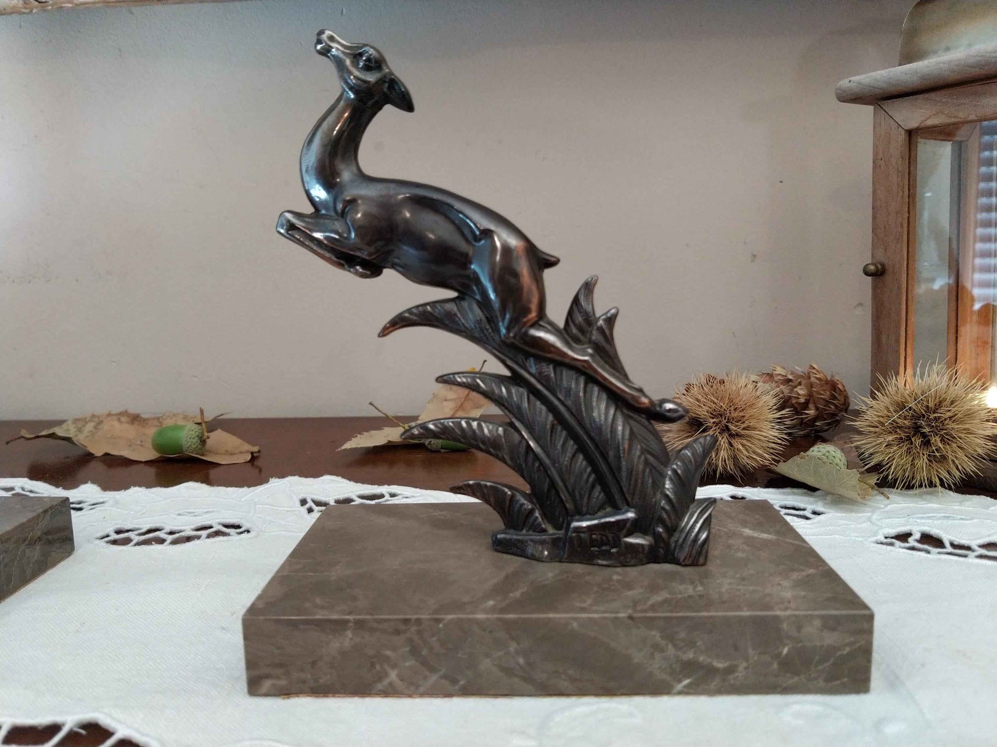 Paire de serre livres art déco 1930, signés TEDD