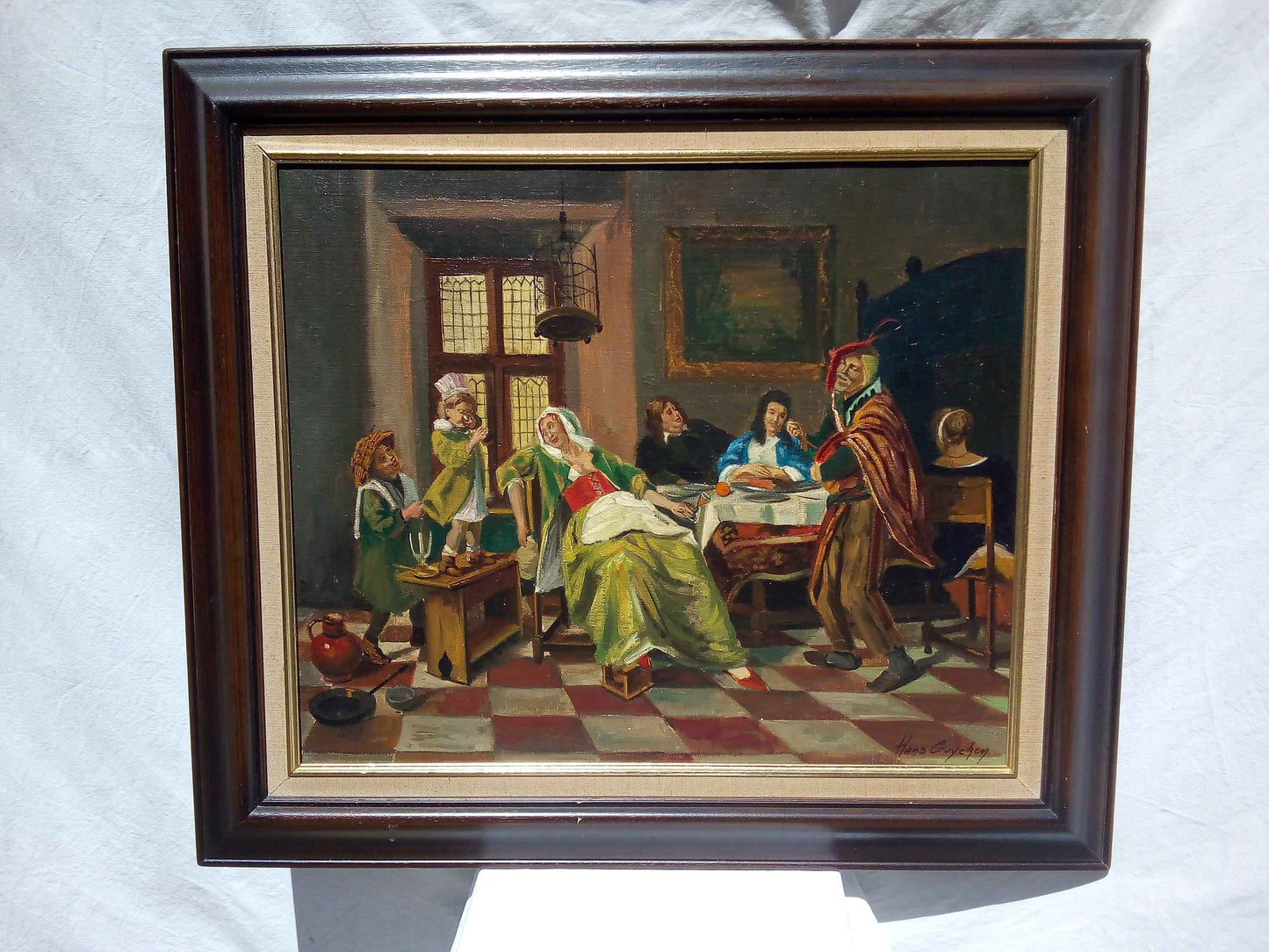 Peinture Hans CRUYCKEN huile sur toile - Œuvre authentique de l'école flamande