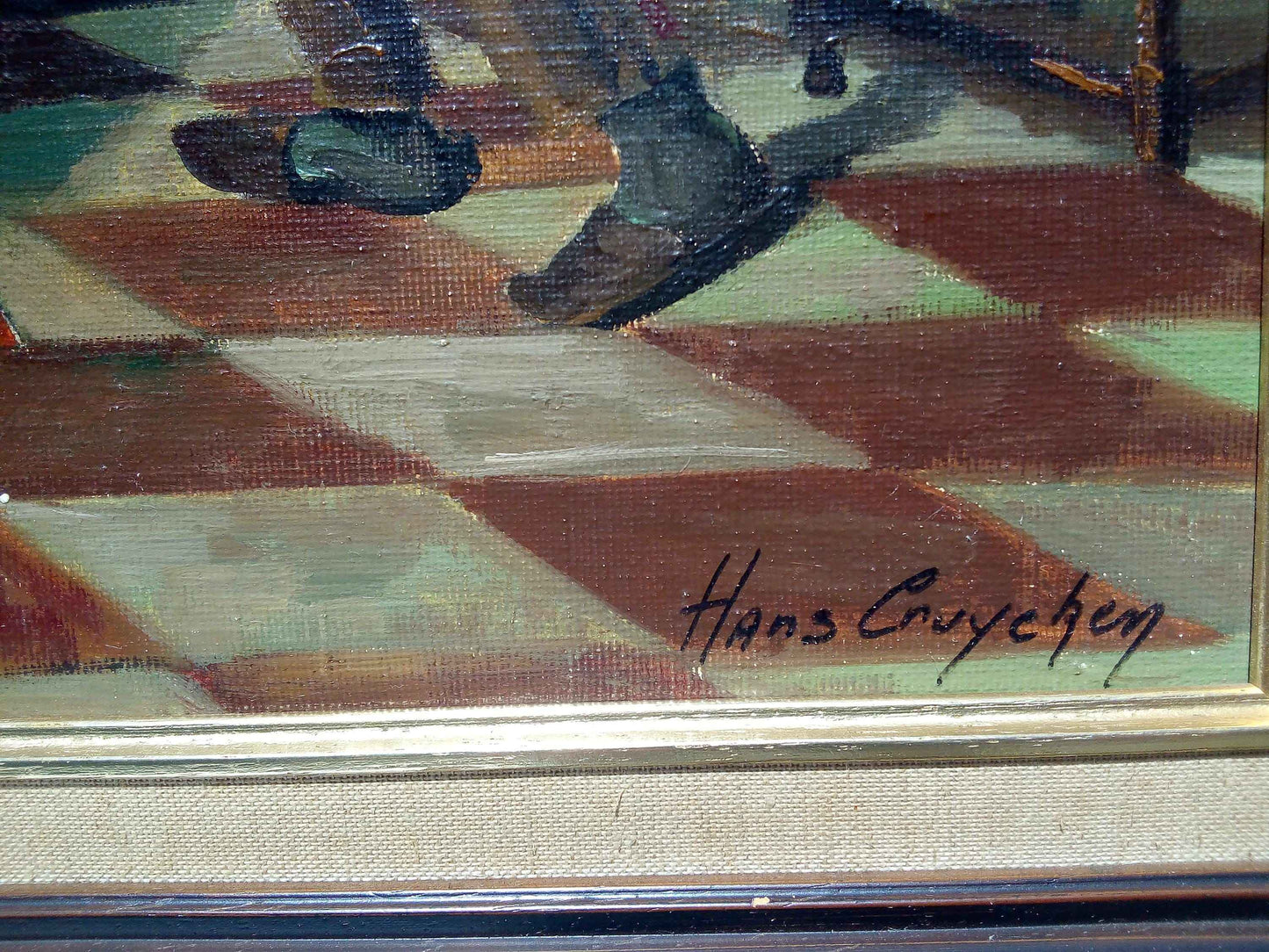 Peinture Hans CRUYCKEN huile sur toile - Œuvre authentique de l'école flamande