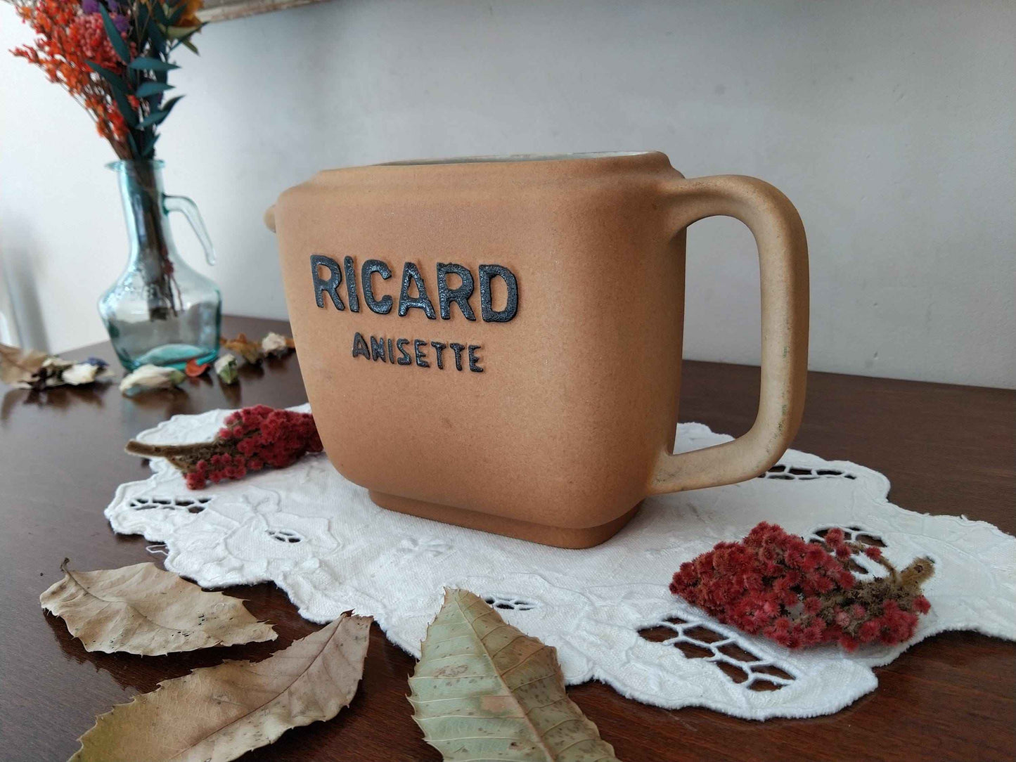 Pichet publicitaire pastis RICARD années 70 - Vintage rétro pour collectionneurs